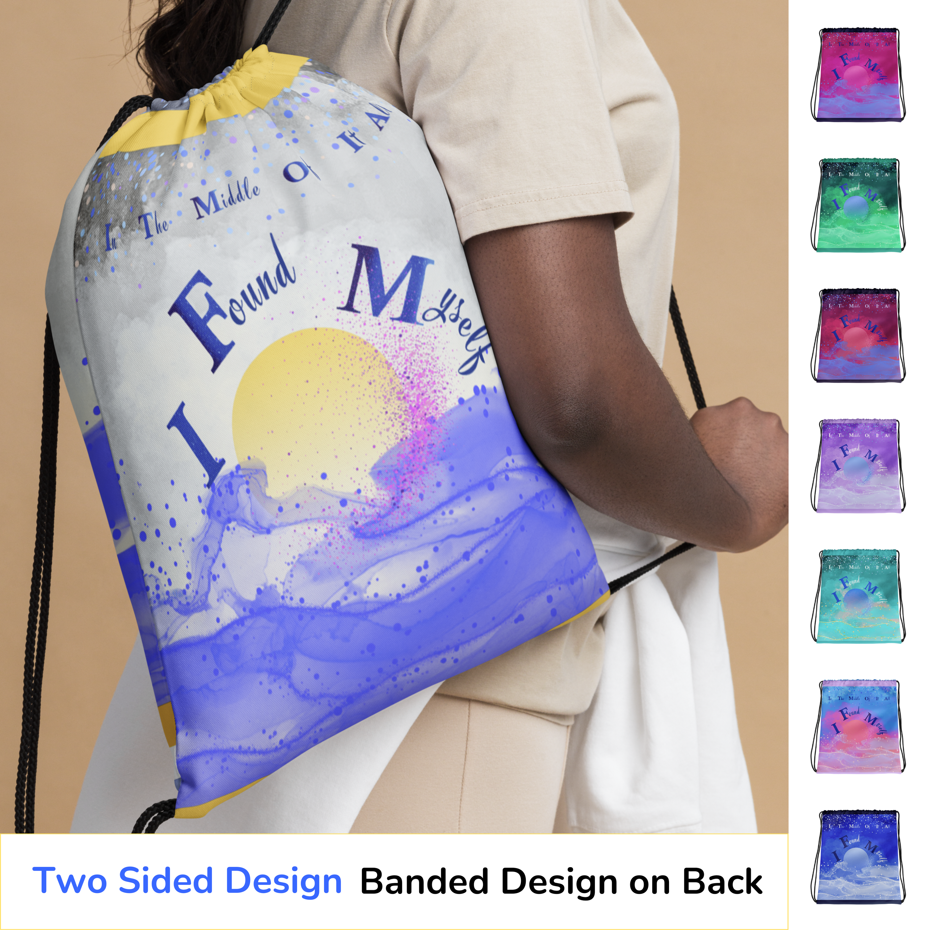 DrawStringBag_CelestialDreams_InspirationalDesign_Blue_Pink_YellowWhiteTheme_StarBitsPortal