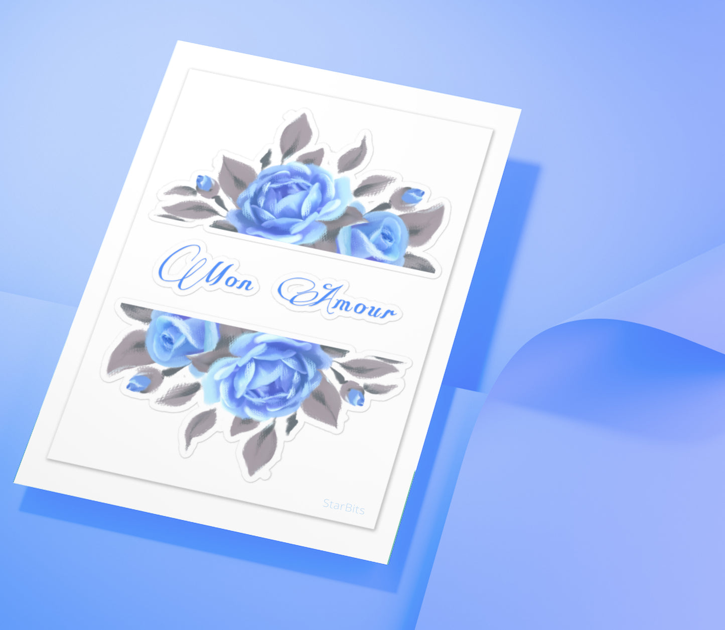 GlossyLargeSticker__Blue_MonAmour_CreativeGift_StarBits