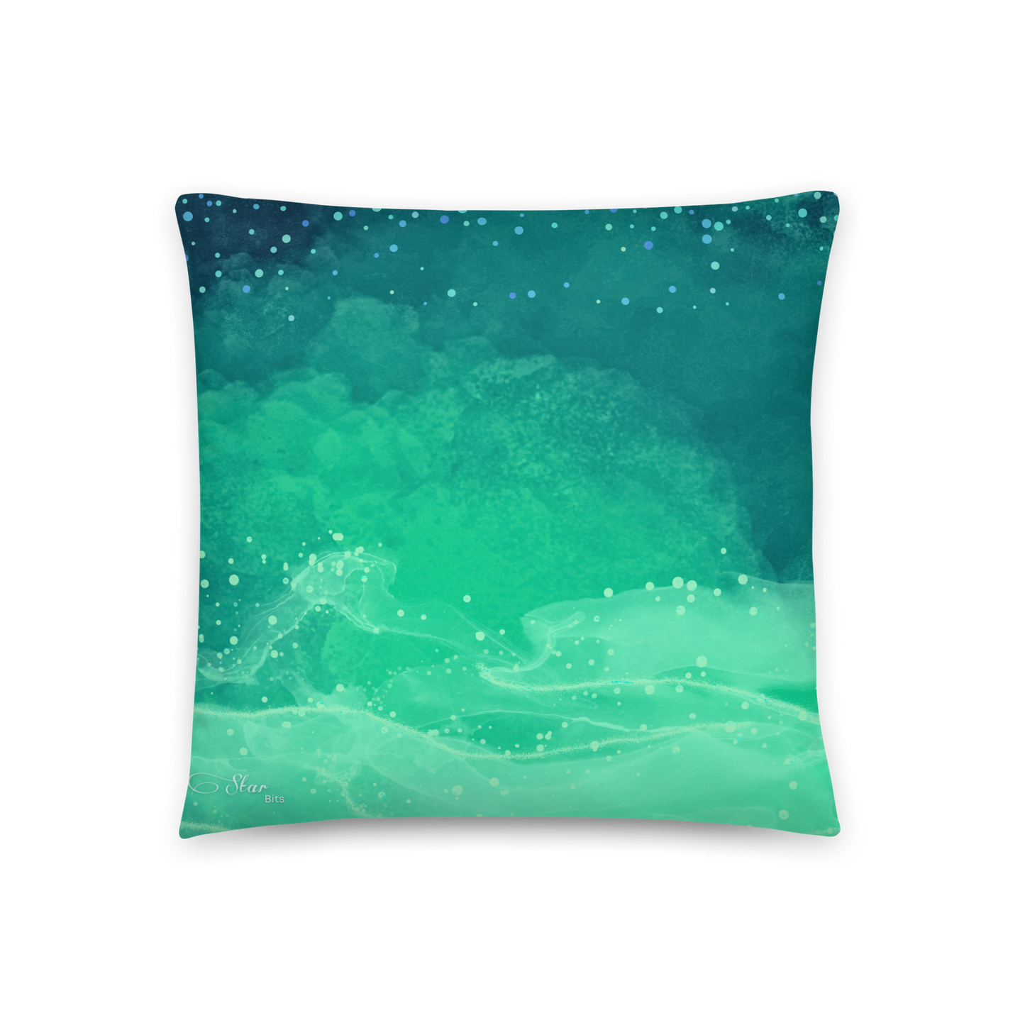 CELESTIALDREAMS_Cushion_Square_18x18_EmeraldEnigma_StarBits