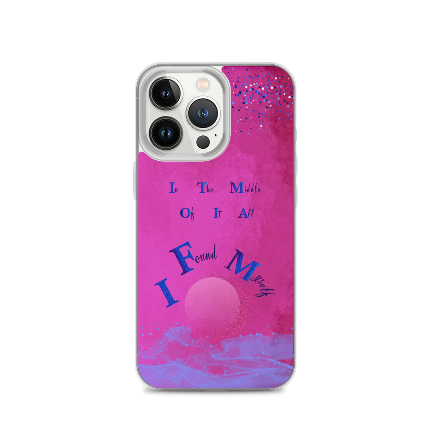 CleariPhoneCase_CELESTIALDREAMS_FuchsiaFusion_13Pro_StarBits 