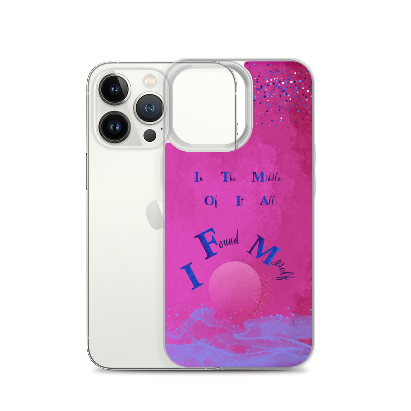 CleariPhoneCase_CELESTIALDREAMS_FuchsiaFusion_13Pro_StarBits 