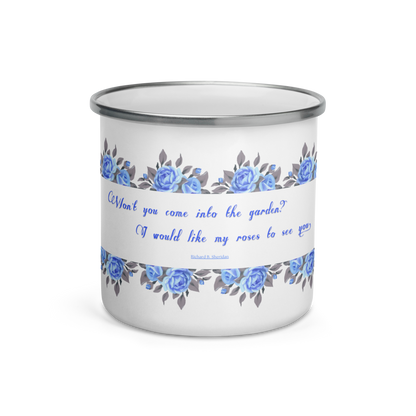 ENAMEL MUG - Blue Blossoms 