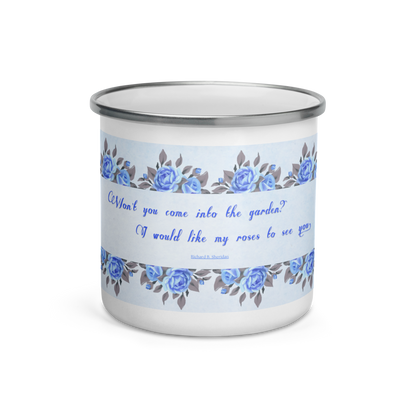 ENAMEL MUG - Blue Blossoms 